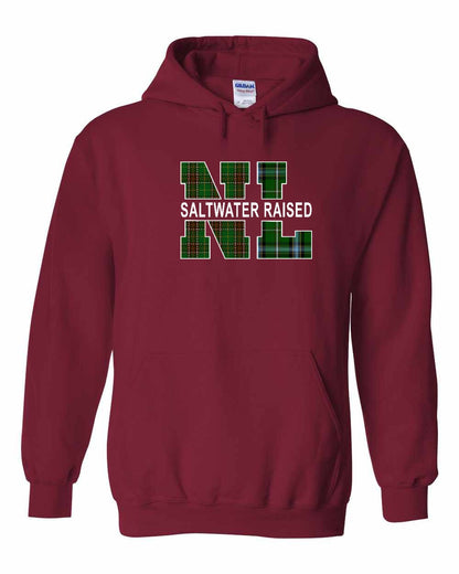 Newfoundland and Labrador Saltwater Raised Full Front Pullover Hoodie