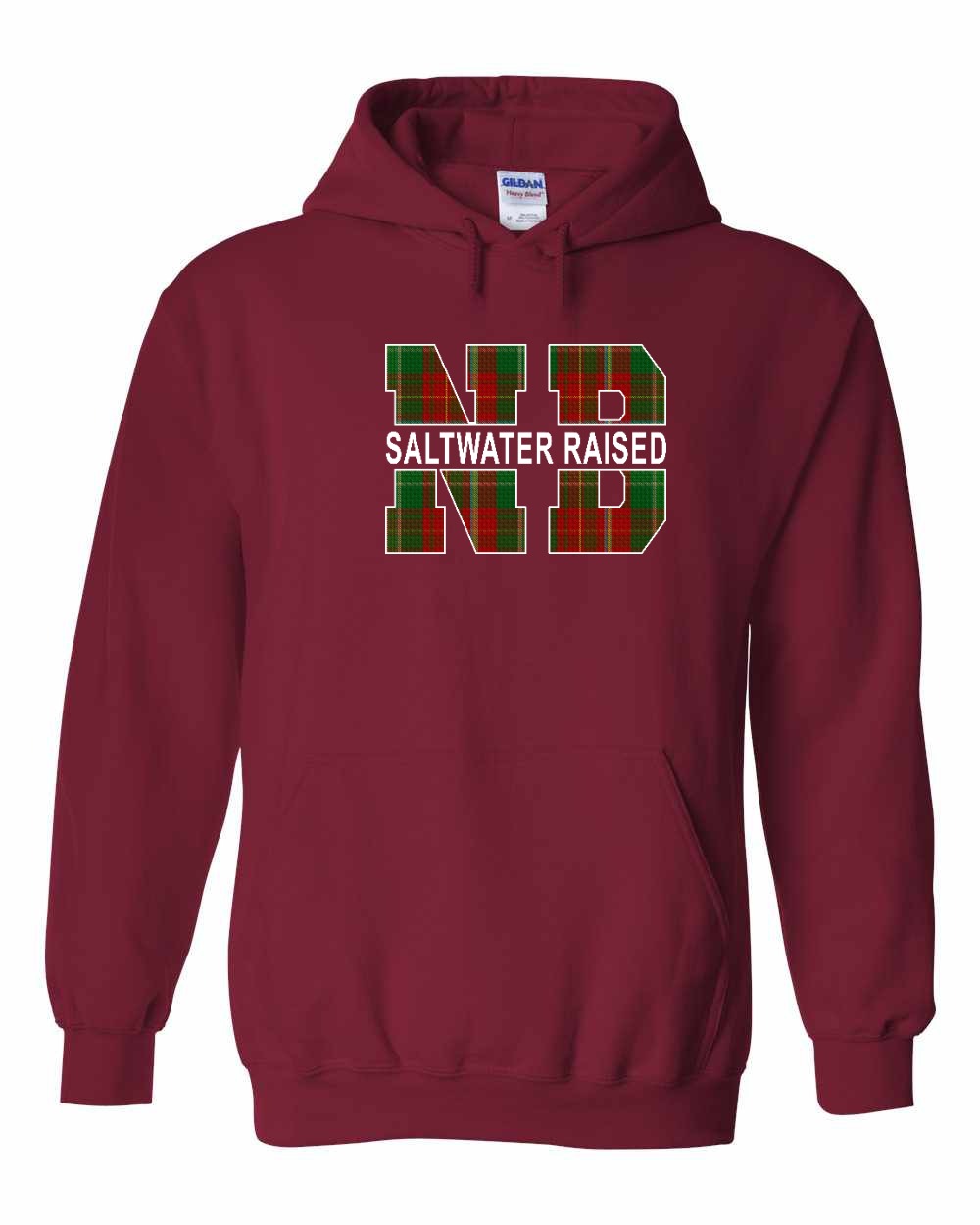NB Saltwater Raised Full Front Pullover Hoodie Printed NOT STITCHED