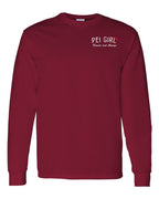 PEI Girl Forever and Always Left Chest & Back Long Sleeve Tee - Unisex