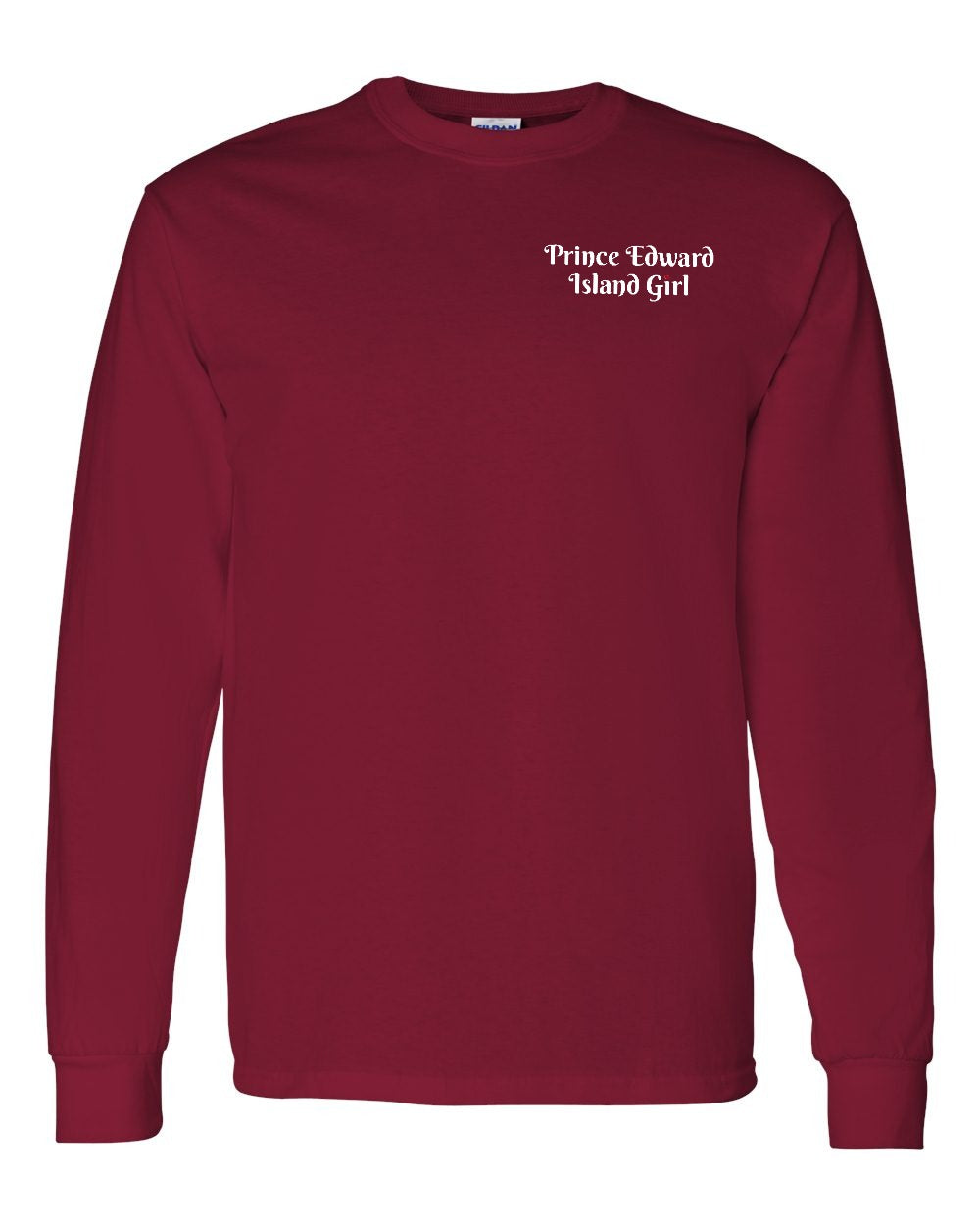 PEI Girl Heart Dot Left Chest Long Sleeve Tee - Unisex