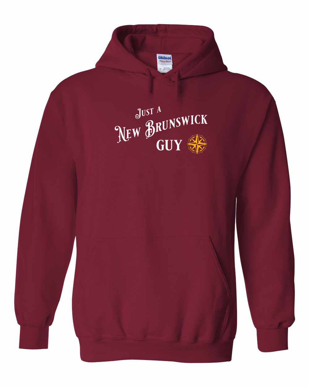 Just a NB Guy Yellow Compass Pullover Hoodie - Unisex