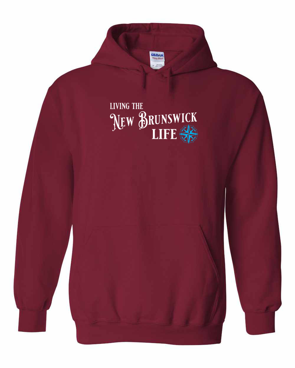 Living the NB Life blue Pullover Hoodie - Unisex