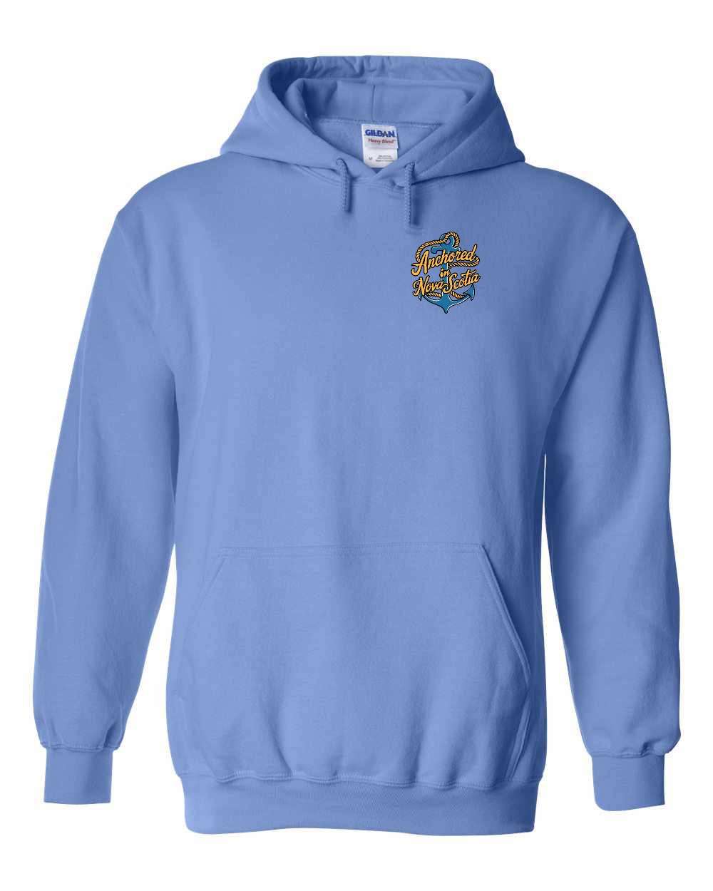 Anchored in NS (New Design) Left Chest and Back Pullover Hoodie - Unisex
