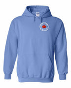 Calm Cool Canadian Leaf Left Chest and Back Pullover Hoodie - Gildan Canada (sewn Internationally) - Unisex
