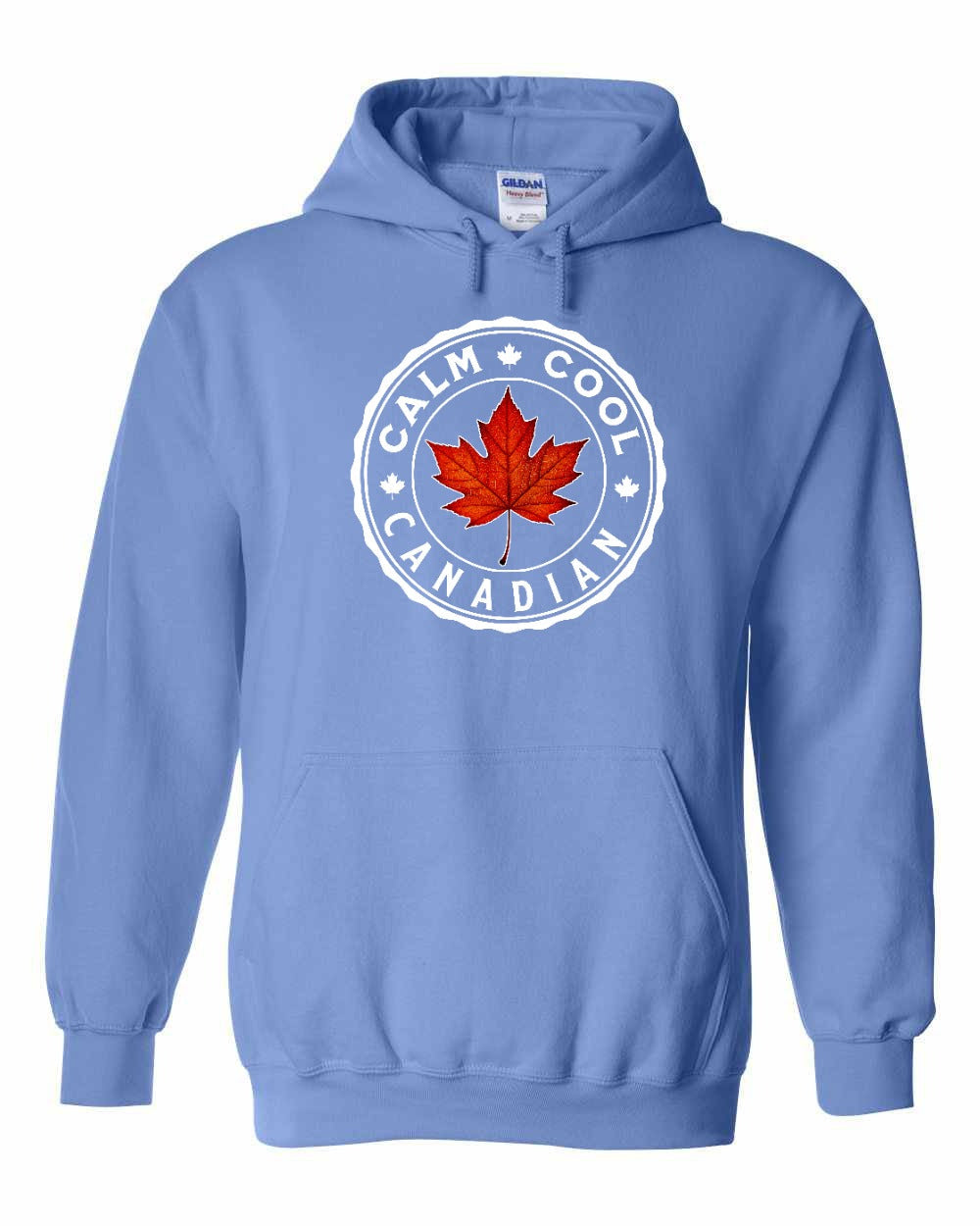 Calm Cool Canadian Leaf Pullover Hoodie - Gildan Canada (sewn Internationally) - Unisex