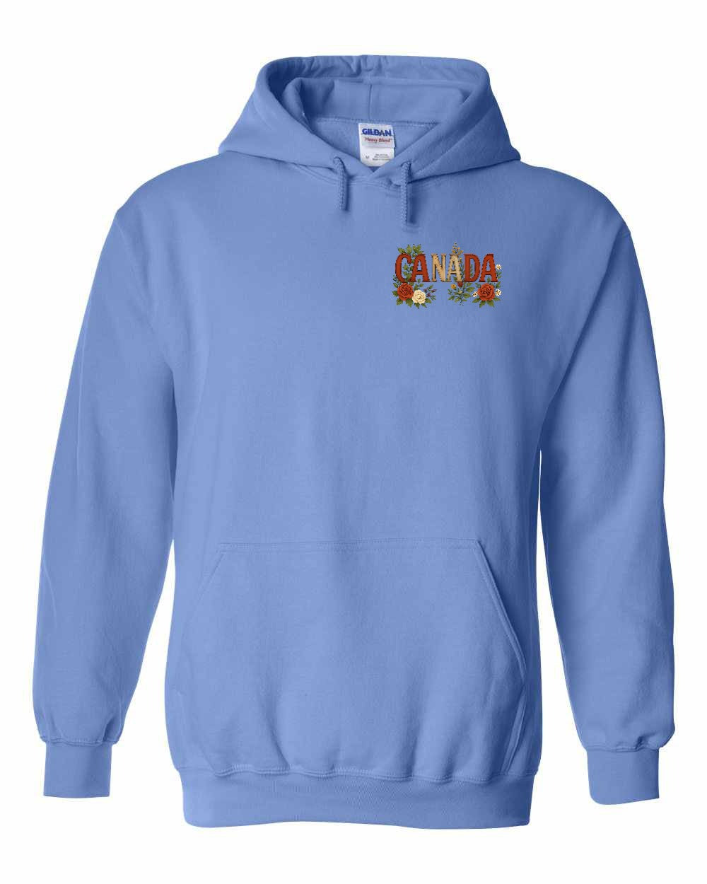 Canada Flowers Left Chest Pullover