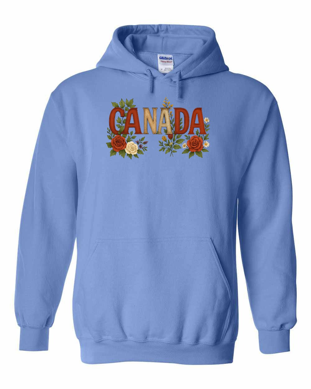 Canada Flowers Pullover Hoodie - Gildan Canada (sewn Internationally) - Unisex