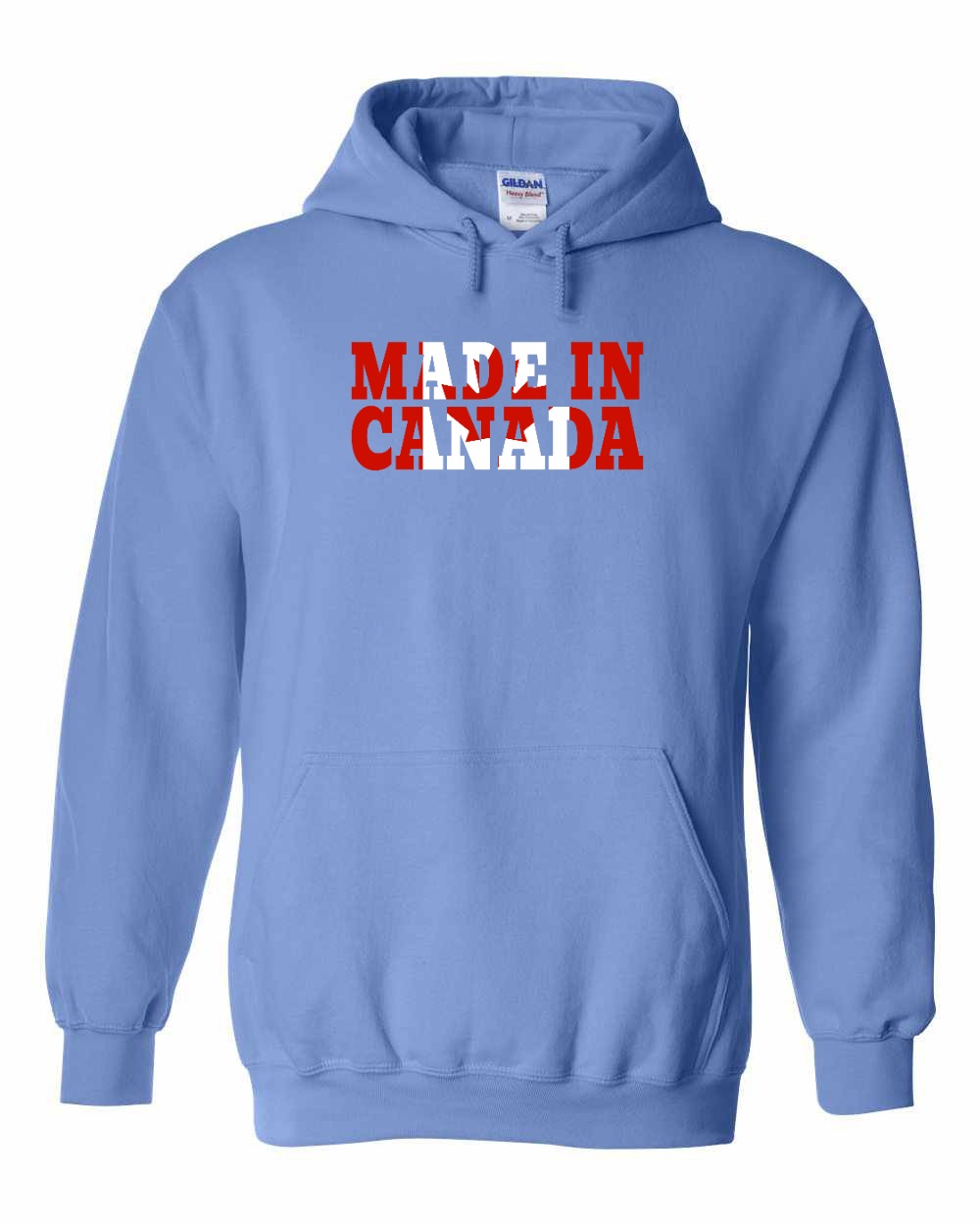 Made in Canada Flag Background Pullover Hoodie - Gildan Canada (sewn Internationally) - Unisex