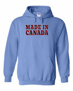 Made in Canada Plaid Background Pullover Hoodie - Gildan Canada (sewn Internationally) - Unisex