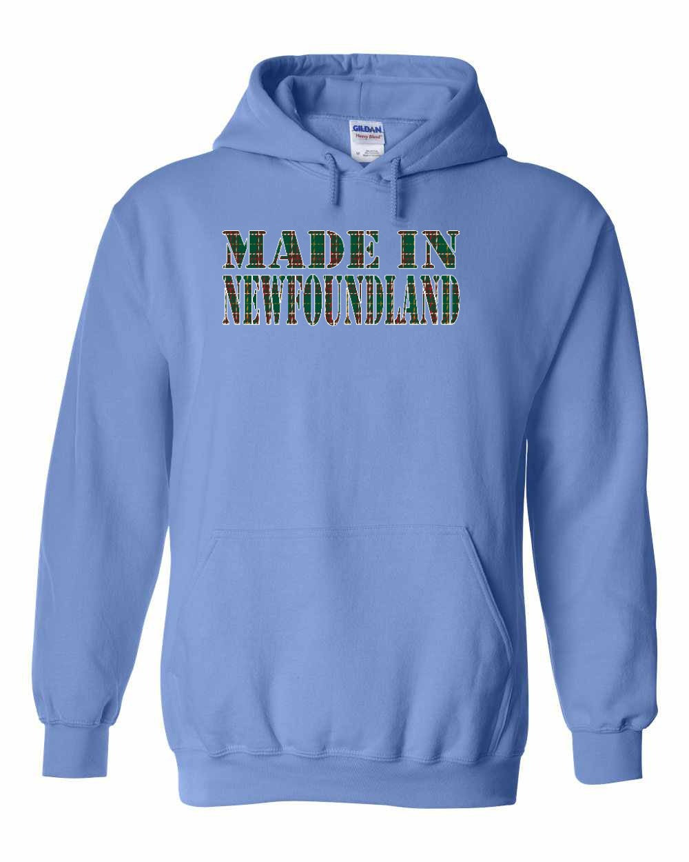 Made In NFLD ( Tartan Lettering) Pullover Hoodie - Unisex