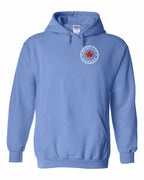 Never 51st Leaf Left Chest and Back Pullover Hoodie - Gildan Canada (sewn Internationally) - Unisex