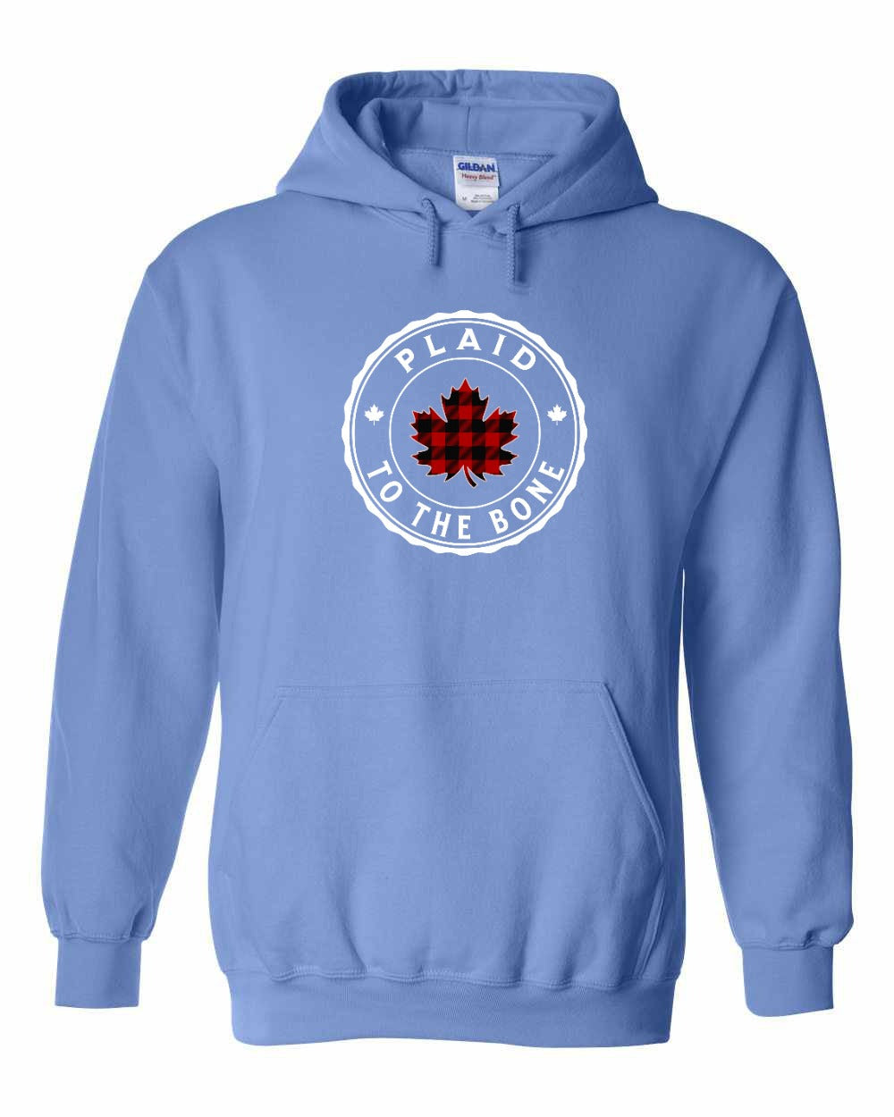 Plaid to the Bone Circle Leaf Pullover Hoodie - Gildan Canada (sewn Internationally) - Unisex