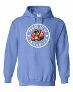 Proud to be Canadian Beaver Pullover Hoodie - Gildan Canada (sewn Internationally) - Unisex