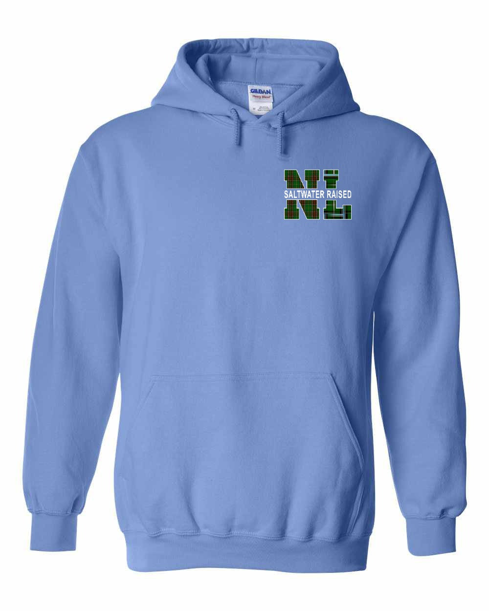 NFLD and Labrador Saltwater Raised Left Chest  Pullover Hoodie - Unisex