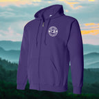 Born & Raised in CB left chest Print Zip Hoodie - Unisex