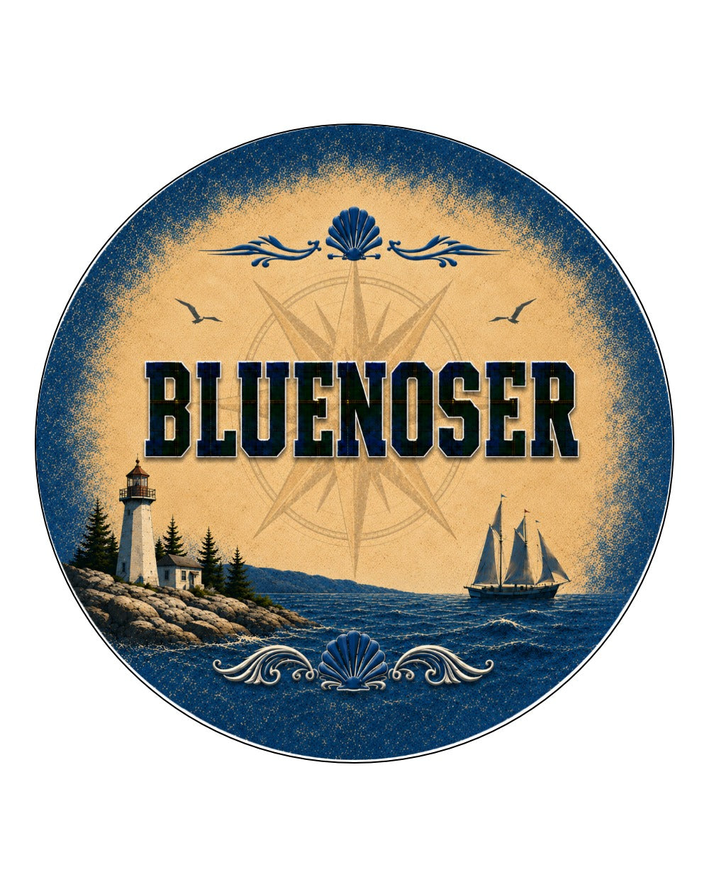 Bluenoser Picture Circle Coaster