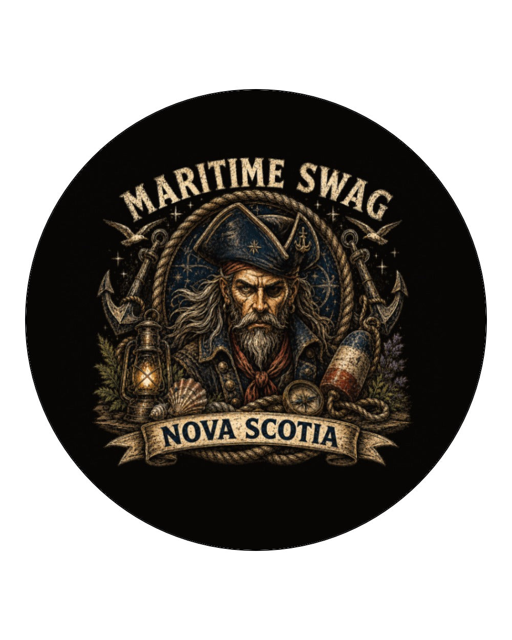 Maritime Swag Ns Pirate Square Coaster Circle Coaster