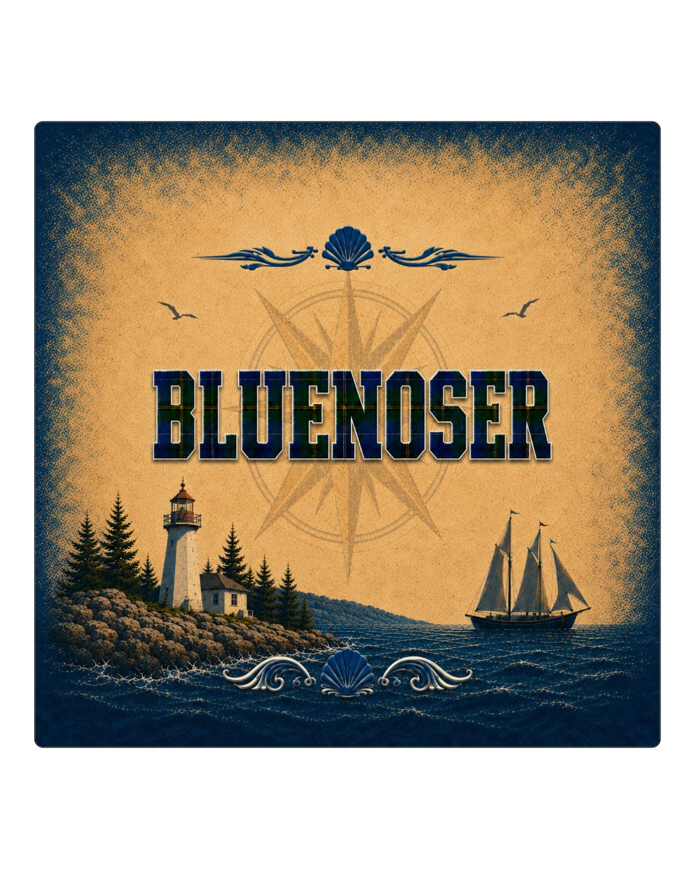 Bluenoser Picture Square Coaster