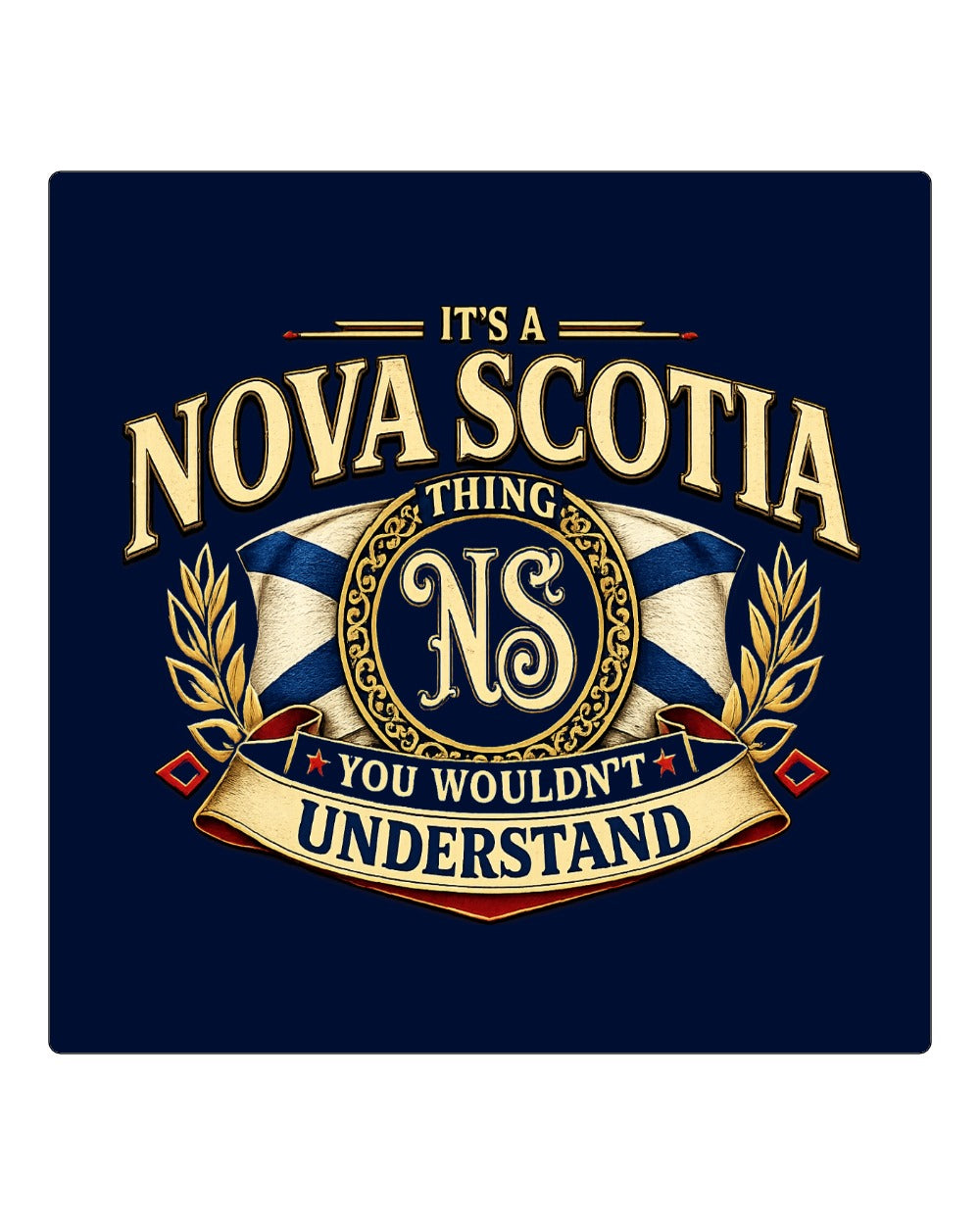 Ns Thing Badge Square Coaster