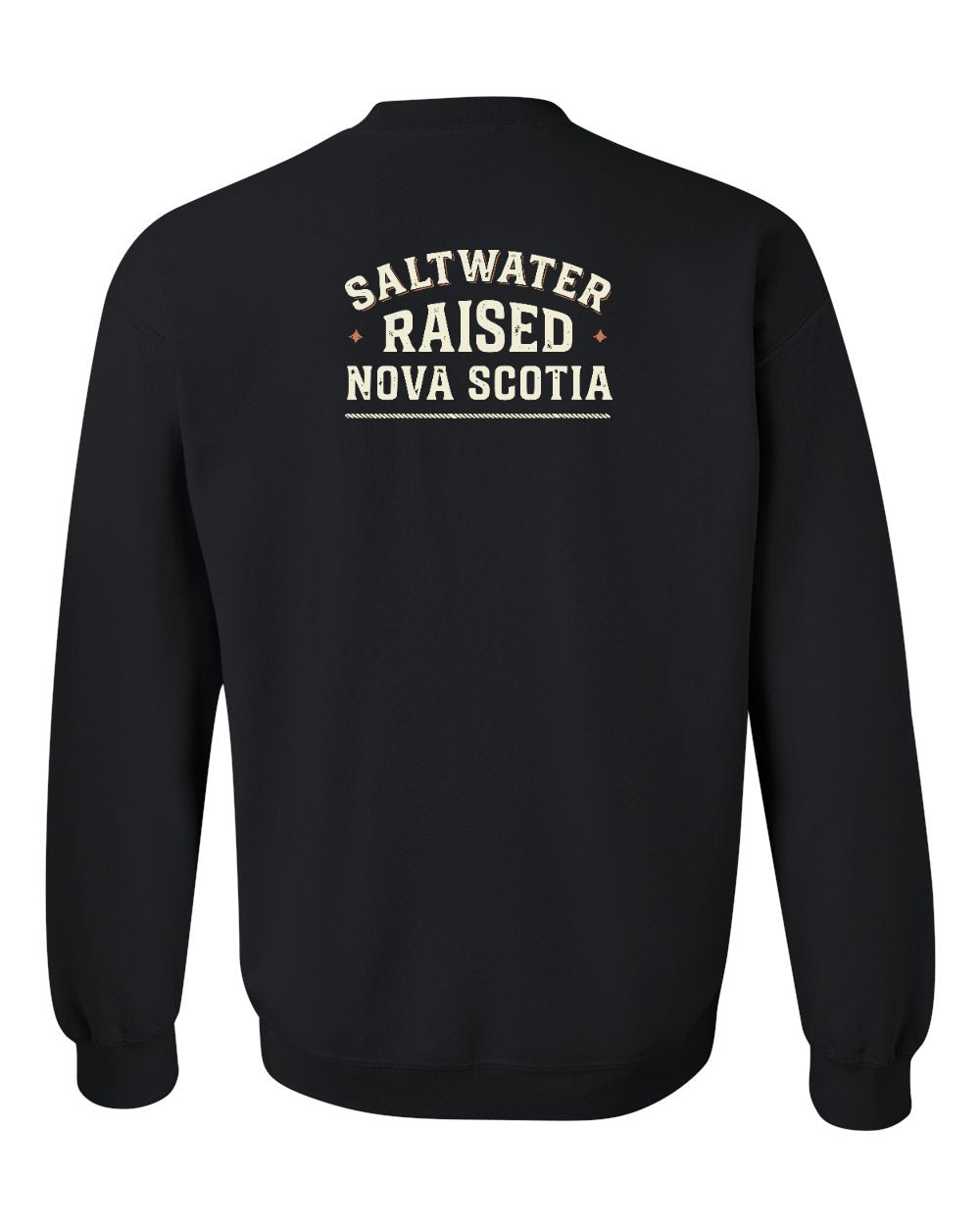 Saltwater Raised NS Sign Left Chest and Back Crewneck Sweatshirt - Unisex