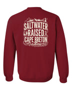 CB Saltwater Raised Folk Left Chest and Back Crewneck Sweatshirt - Unisex