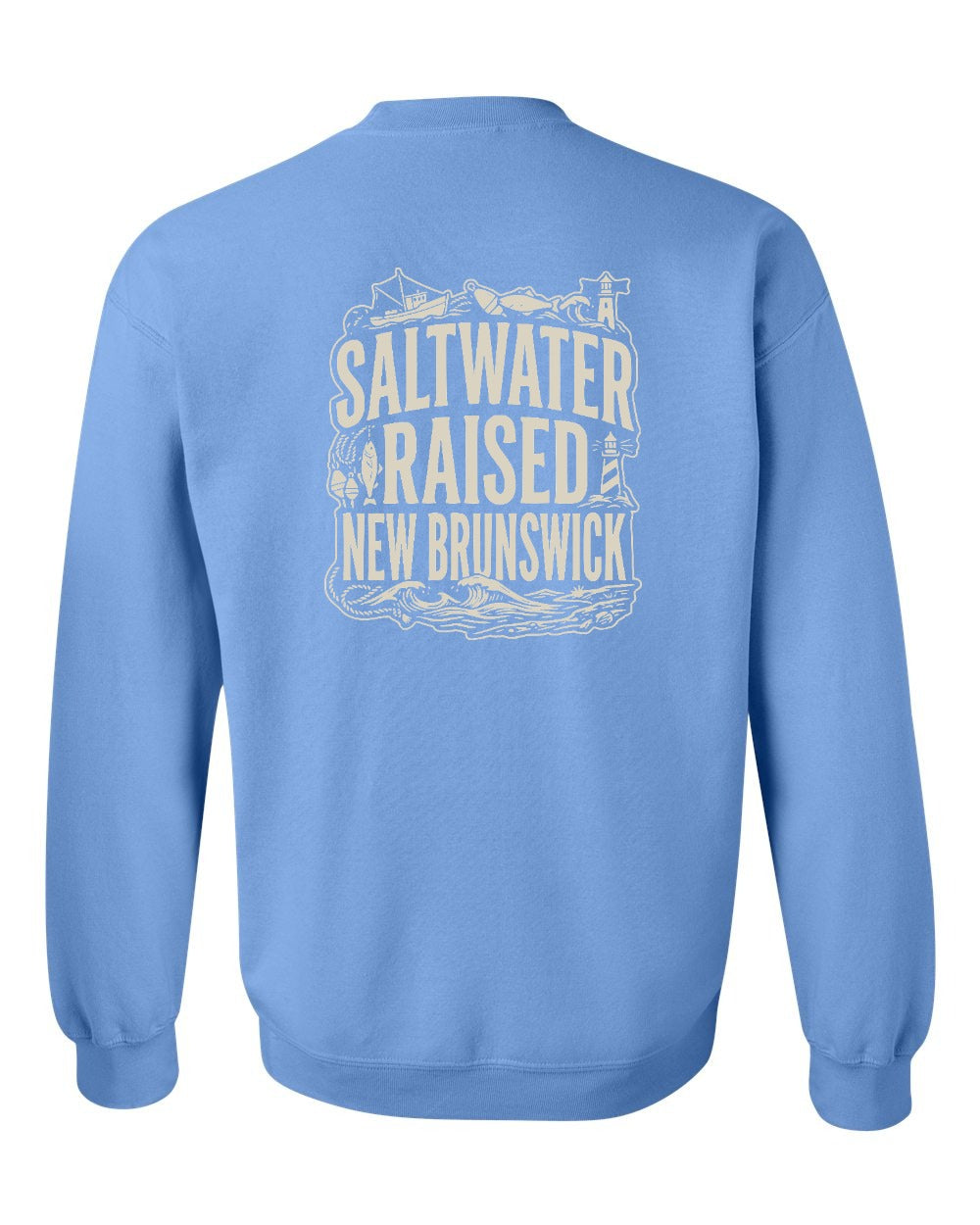 NB Saltwater Raised Folk Left Chest and Back Crewneck Sweatshirt - Unisex