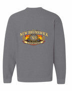 Nb Understand Left Chest and Back Crewneck Sweatshirt in Graphite Heather - back