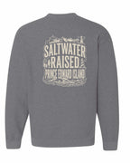 PEI Saltwater Raised Folk Left Chest and Back Crewneck Sweatshirt - Unisex