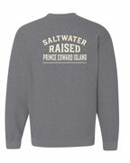 PEI Saltwater Raised Sign Left Chest and Back Crewneck Sweatshirt - Unisex