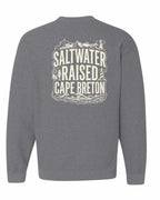 CB Saltwater Raised Folk Left Chest and Back Crewneck Sweatshirt - Unisex