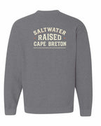 CB Saltwater Raised Sign Left Chest and Back Crewneck Sweatshirt - Unisex