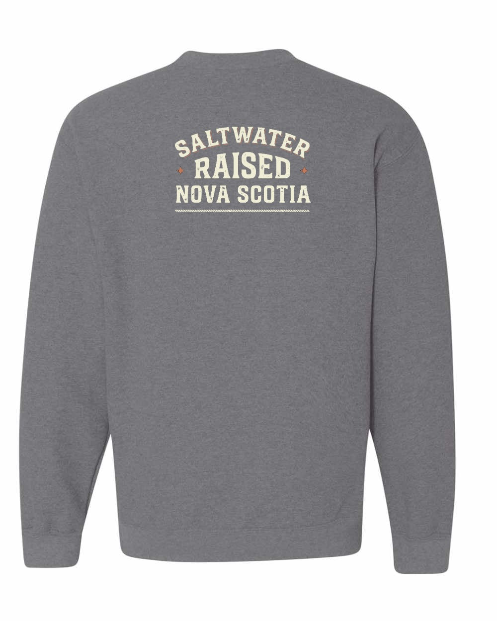 Saltwater Raised NS Sign Left Chest and Back Crewneck Sweatshirt - Unisex