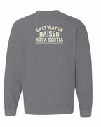 Saltwater Raised NS Sign Left Chest and Back Crewneck Sweatshirt - Unisex