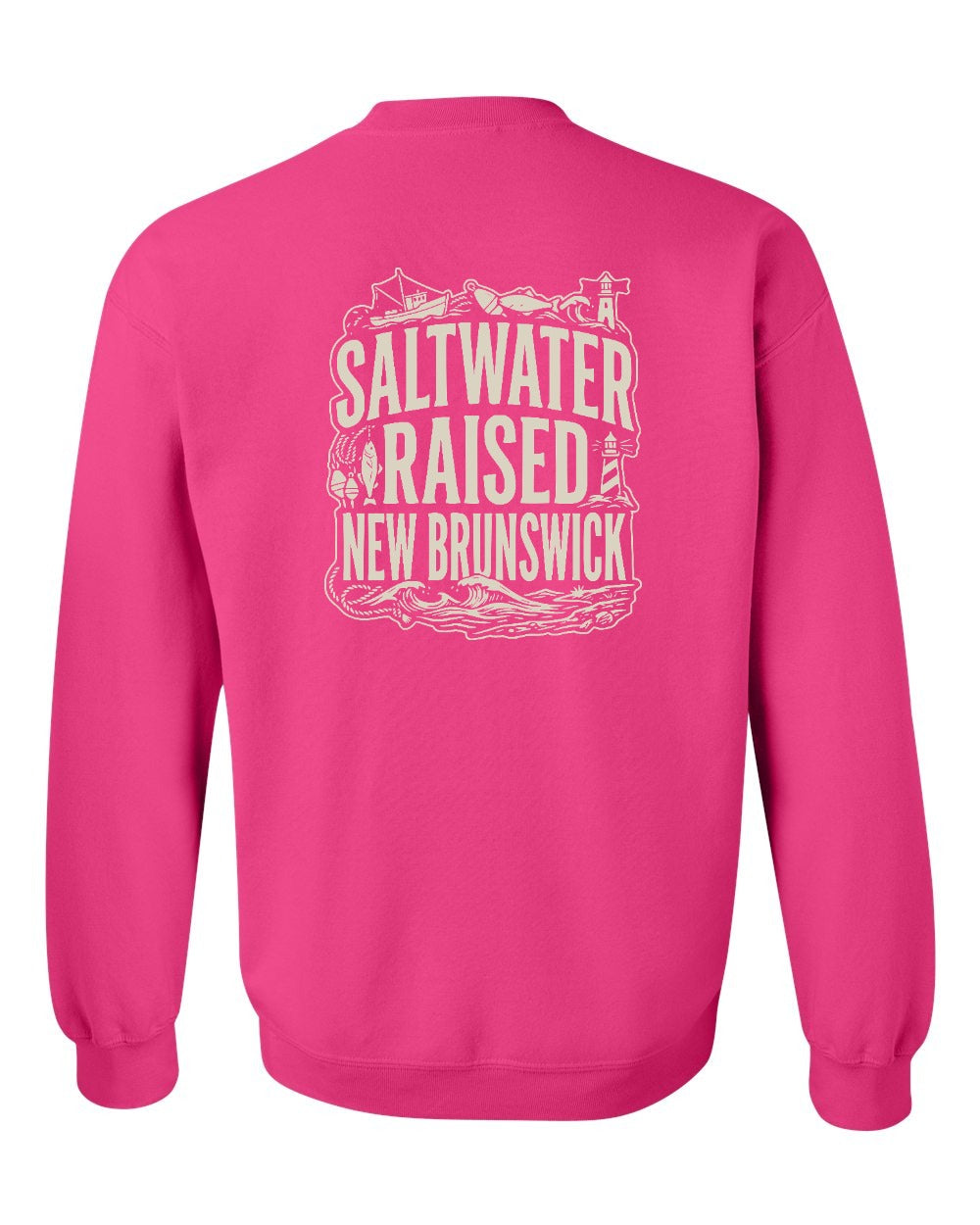 NB Saltwater Raised Folk Left Chest and Back Crewneck Sweatshirt - Unisex