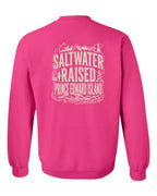 PEI Saltwater Raised Folk Left Chest and Back Crewneck Sweatshirt - Unisex