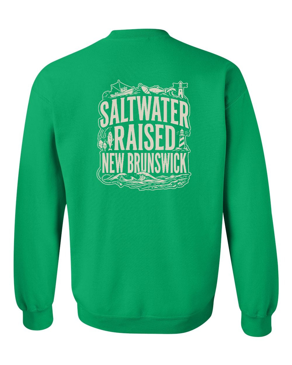 NB Saltwater Raised Folk Left Chest and Back Crewneck Sweatshirt - Unisex