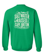 CB Saltwater Raised Folk Left Chest and Back Crewneck Sweatshirt - Unisex