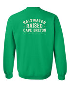 CB Saltwater Raised Sign Left Chest and Back Crewneck Sweatshirt - Unisex
