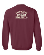 Saltwater Raised NS Sign Left Chest and Back Crewneck Sweatshirt - Unisex