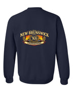 Nb Understand Left Chest and Back Crewneck Sweatshirt in Navy - back