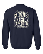 CB Saltwater Raised Folk Left Chest and Back Crewneck Sweatshirt - Unisex
