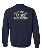 CB Saltwater Raised Sign Left Chest and Back Crewneck Sweatshirt - Unisex