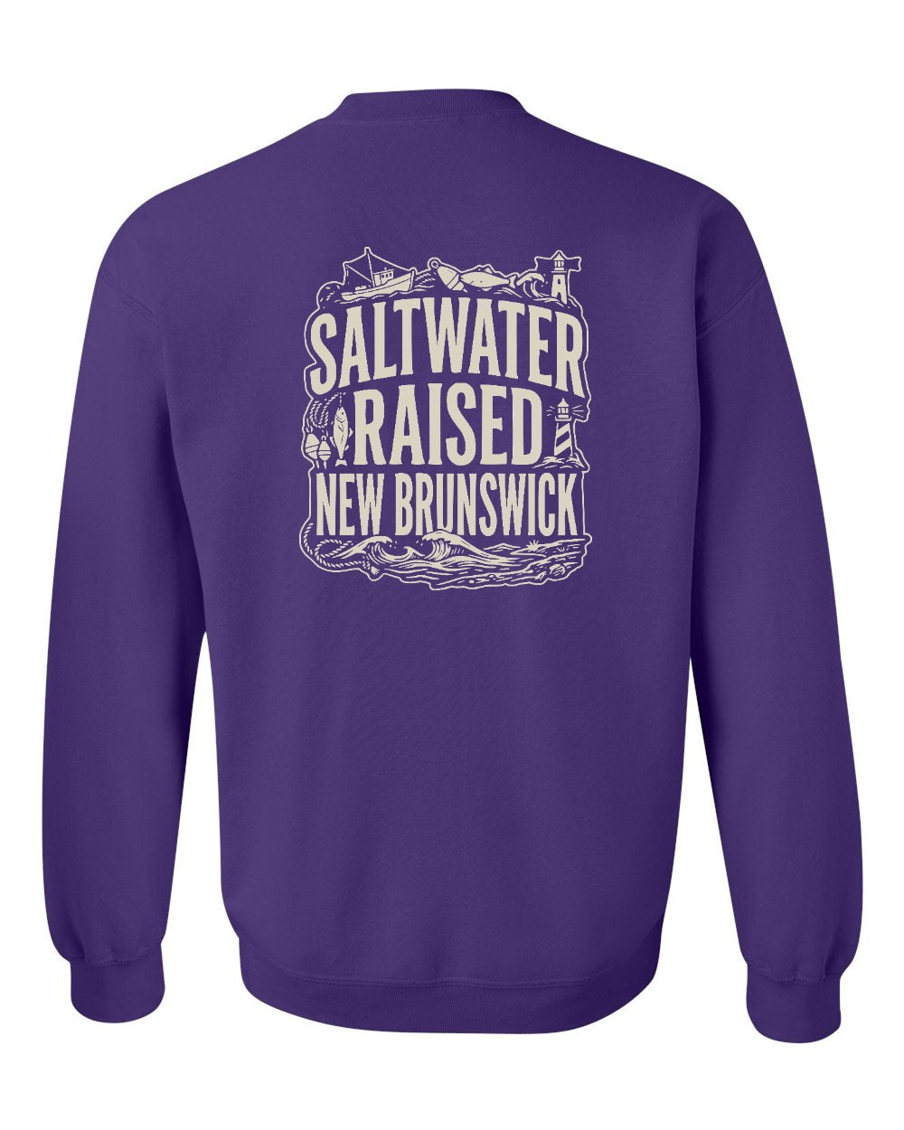 NB Saltwater Raised Folk Left Chest and Back Crewneck Sweatshirt - Unisex