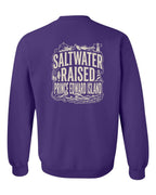 PEI Saltwater Raised Folk Left Chest and Back Crewneck Sweatshirt - Unisex