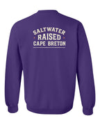 CB Saltwater Raised Sign Left Chest and Back Crewneck Sweatshirt - Unisex