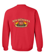 Nb Understand Left Chest and Back Crewneck Sweatshirt in Red - back