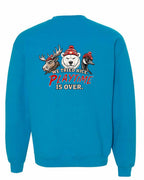 We Tried Nice New Left Chest and Back Crewneck Sweatshirt in Sapphire - back