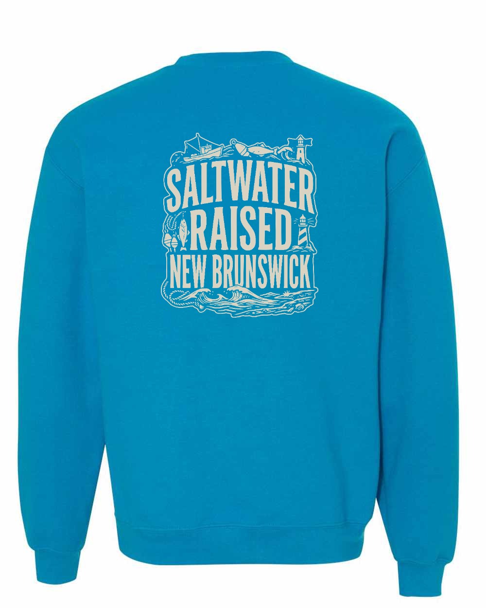 NB Saltwater Raised Folk Left Chest and Back Crewneck Sweatshirt - Unisex