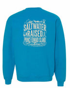 PEI Saltwater Raised Folk Left Chest and Back Crewneck Sweatshirt - Unisex