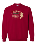 Muisic Will Continue Fiddle Crewneck Sweatshirt in Cardinal Red